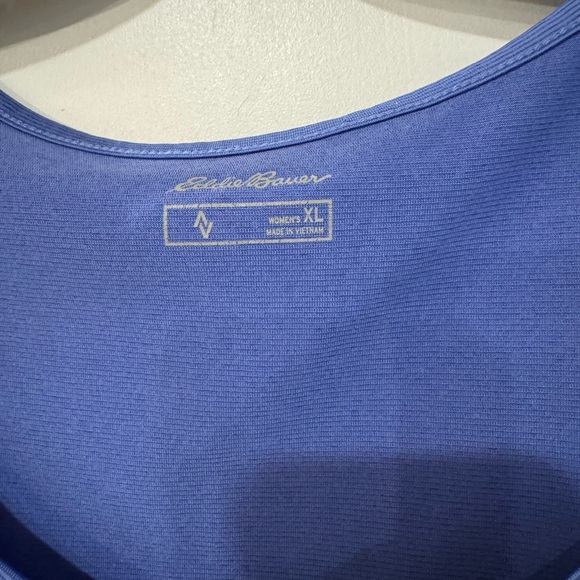 NWT Eddie Bauer Womens Size M Blue Travex Short Sleeve Top Shirt Activewear Tee - Picture 3 of 10